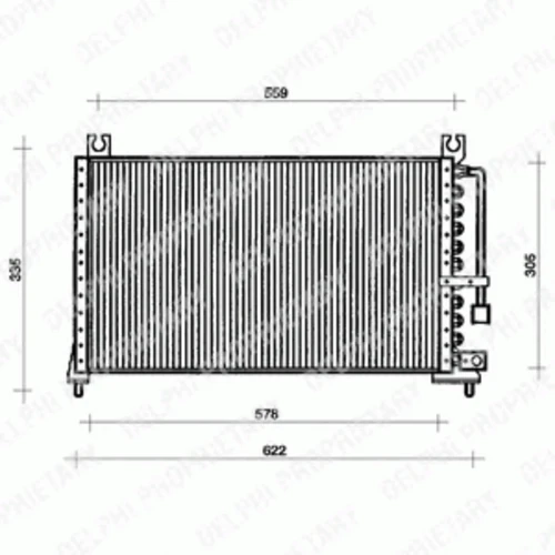 TSP0225034 DELPHI Конденсатор, кондиционер (фото 2)