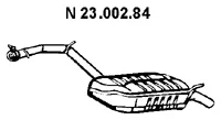 23.002.84 EBERSPÄCHER Глушитель выхлопных газов средний/конечный/задняя банка (фото 1)