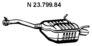 23.799.84 EBERSPÄCHER Глушитель выхлопных газов средний/конечный/задняя банка (фото 1)
