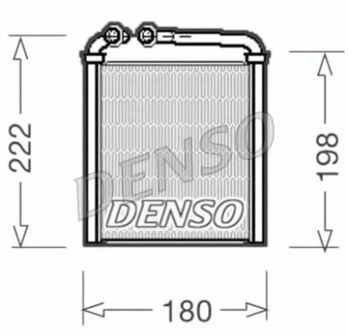 DRR32005 DENSO Теплообменник, отопление салона (фото 2)