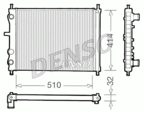 DRM09020 DENSO Радиатор, охлаждение двигателя (фото 2)