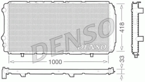 DRM09075 DENSO Радиатор, охлаждение двигателя (фото 2)