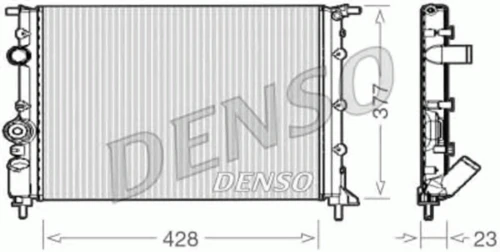 DRM23008 DENSO Радиатор, охлаждение двигателя (фото 2)