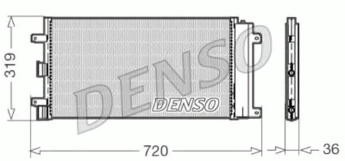 DCN09042 DENSO Конденсатор, кондиционер (фото 2)