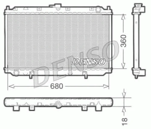 DRM46011 DENSO Радиатор, охлаждение двигателя (фото 2)