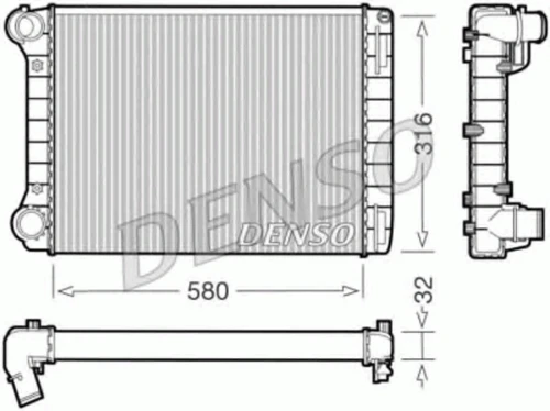 DRM09101 DENSO Радиатор, охлаждение двигателя (фото 2)