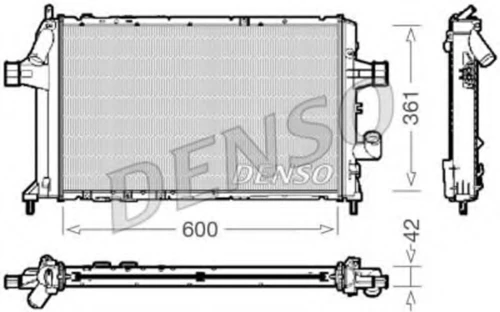 DRM20085 DENSO Радиатор, охлаждение двигателя (фото 2)