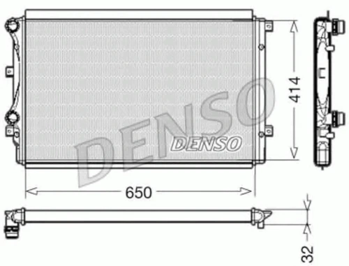 DRM32015 DENSO Радиатор, охлаждение двигателя (фото 2)