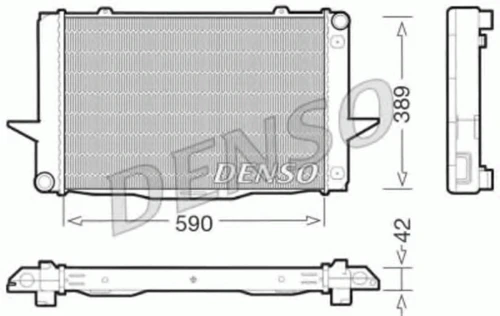 DRM33042 DENSO Радиатор, охлаждение двигателя (фото 2)