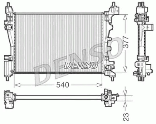 DRM09109 DENSO Радиатор, охлаждение двигателя (фото 2)