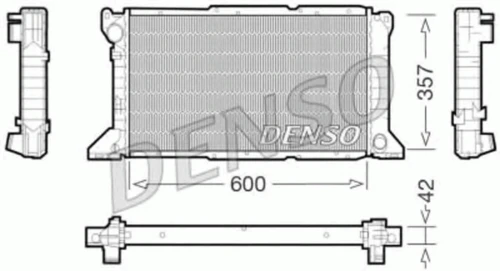 DRM10100 DENSO Радиатор, охлаждение двигателя (фото 2)