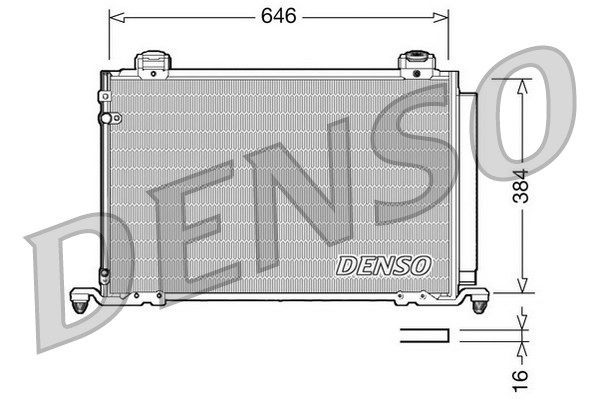 DCN50026 DENSO Конденсатор, кондиционер (фото 2)