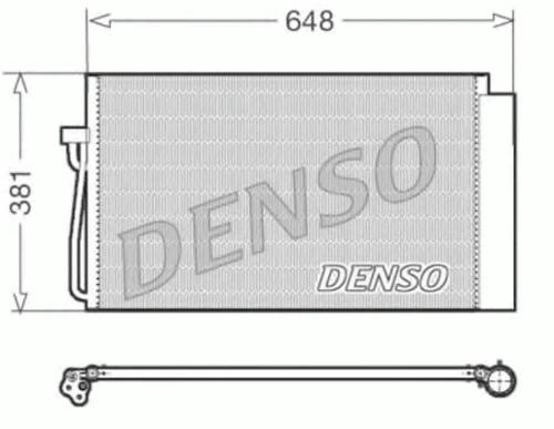 DCN05017 DENSO Конденсатор, кондиционер (фото 2)