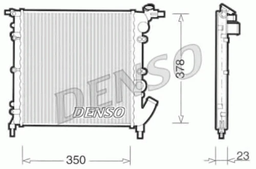 DRM23003 DENSO Радиатор, охлаждение двигателя (фото 2)