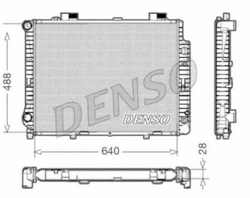 DRM17041 DENSO Радиатор, охлаждение двигателя (фото 2)