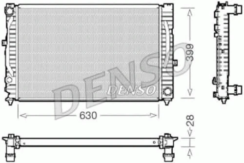 DRM02032 DENSO Радиатор, охлаждение двигателя (фото 2)