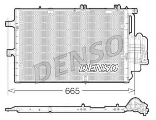 DCN20017 DENSO Конденсатор, кондиционер (фото 2)