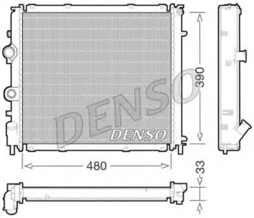 DRM23011 DENSO Радиатор, охлаждение двигателя (фото 2)