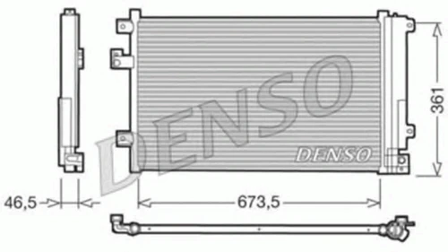 DCN09084 DENSO Конденсатор, кондиционер (фото 2)