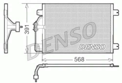 DCN23010 DENSO Конденсатор, кондиционер (фото 2)