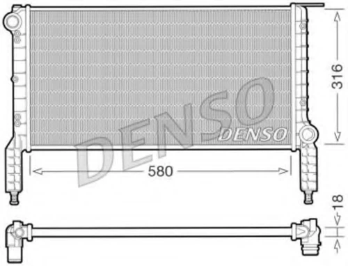 DRM09063 DENSO Радиатор, охлаждение двигателя (фото 2)