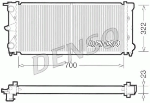 DRM32021 DENSO Радиатор, охлаждение двигателя (фото 2)