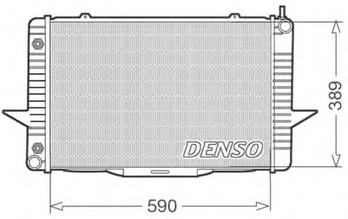 DRM33067 DENSO Радиатор, охлаждение двигателя (фото 2)