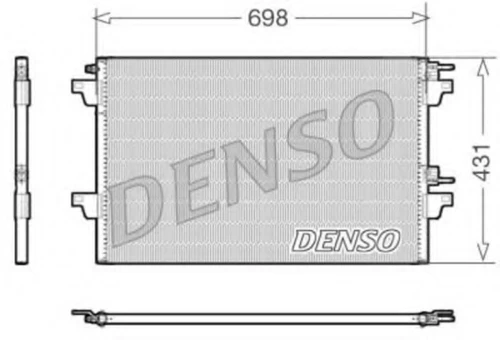 DCN23021 DENSO Конденсатор, кондиционер (фото 2)