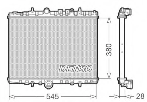 DRM07056 DENSO Радиатор, охлаждение двигателя (фото 2)