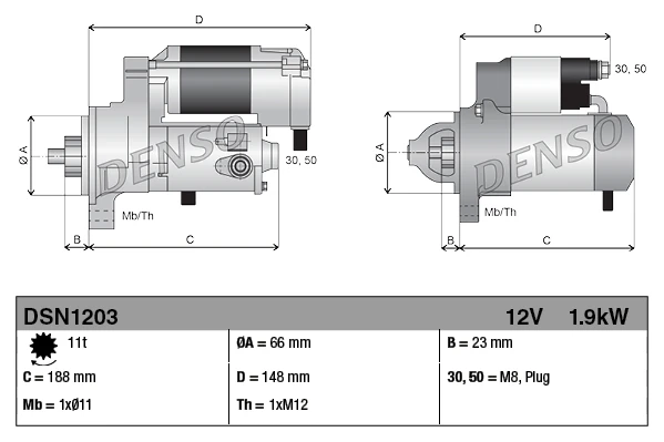 DSN1203 DENSO Стартер (фото 6)