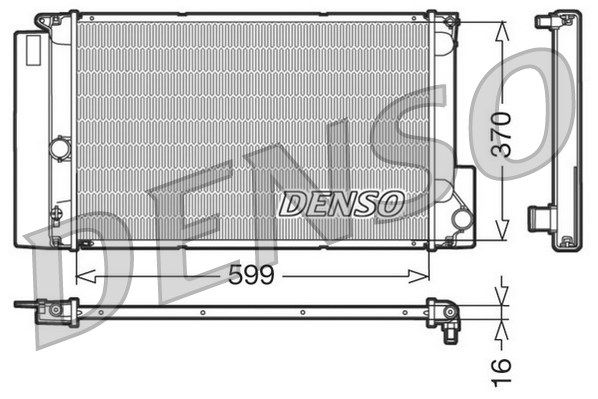 DRM50026 DENSO Радиатор, охлаждение двигателя (фото 2)