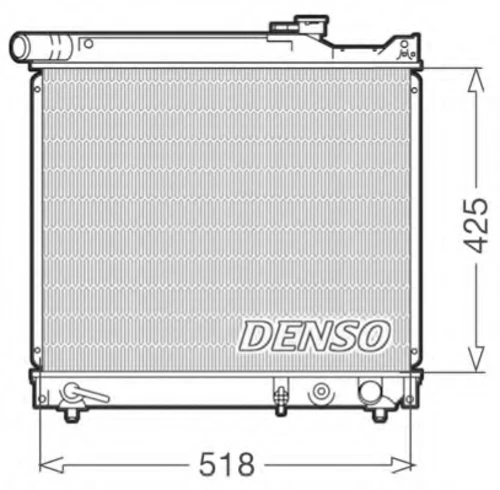 DRM47012 DENSO Радиатор, охлаждение двигателя (фото 2)