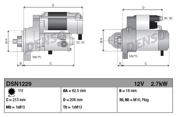 DSN1229 DENSO Стартер (фото 6)