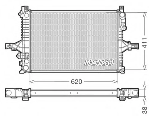 DRM33065 DENSO Радиатор, охлаждение двигателя (фото 2)