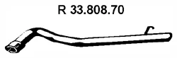 33.808.70 EBERSPÄCHER Труба глушителя (фото 1)