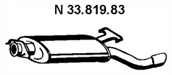 33.819.83 EBERSPÄCHER Глушитель выхлопных газов средний/конечный/задняя банка (фото 1)