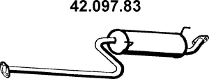 42.097.83 EBERSPÄCHER Глушитель выхлопных газов средний/конечный/задняя банка (фото 1)