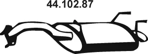 44.102.87 EBERSPÄCHER Глушитель выхлопных газов средний/конечный/задняя банка (фото 1)