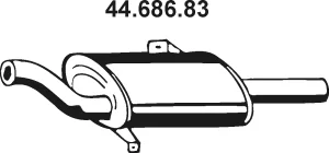 44.686.83 EBERSPÄCHER Глушитель выхлопных газов средний/конечный/задняя банка (фото 1)