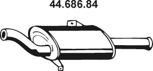 44.686.84 EBERSPÄCHER Глушитель выхлопных газов средний/конечный/задняя банка (фото 1)