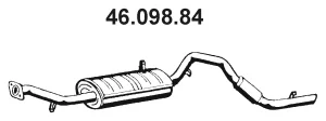 46.098.84 EBERSPÄCHER Глушитель выхлопных газов средний/конечный/задняя банка (фото 1)