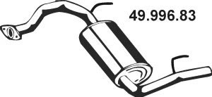 49.996.83 EBERSPÄCHER Глушитель выхлопных газов средний/конечный/задняя банка (фото 1)