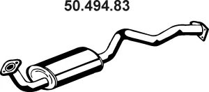50.494.83 EBERSPÄCHER Глушитель выхлопных газов средний/конечный/задняя банка (фото 1)