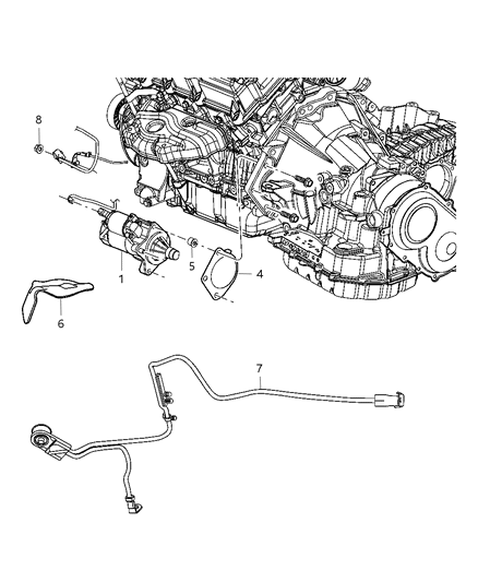 5033067AB CHRYSLER Стартер (фото 2)