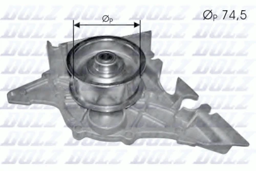 A195 DOLZ Водяной насос, охлаждение двигателя (фото 2)