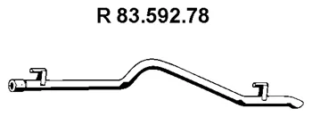 83.592.78 EBERSPÄCHER Труба глушителя (фото 1)