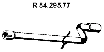 84.295.77 EBERSPÄCHER Труба глушителя (фото 1)