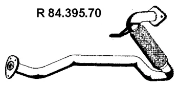 84.395.70 EBERSPÄCHER Труба глушителя (фото 1)