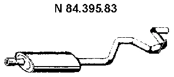 84.395.83 EBERSPÄCHER Глушитель выхлопных газов средний/конечный/задняя банка (фото 1)