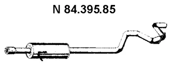 84.395.85 EBERSPÄCHER Глушитель выхлопных газов средний/конечный/задняя банка (фото 1)